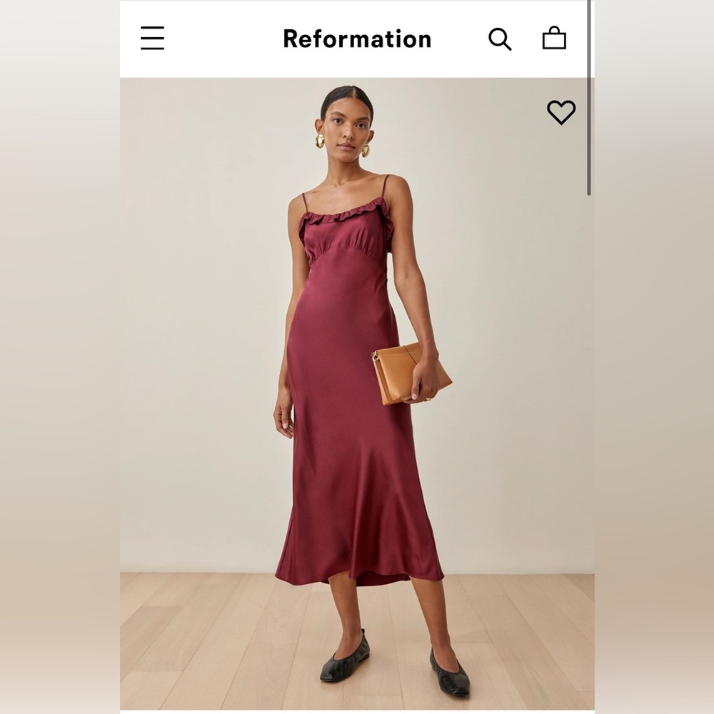 REFORMATION - Aribella Silk Dress
